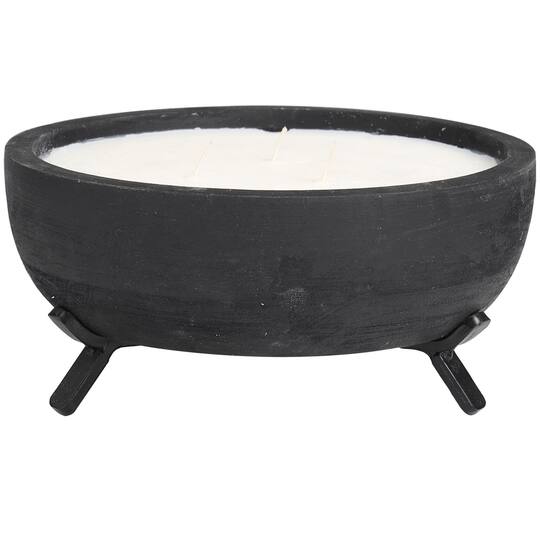 Sauvignon Blanc Scented 3-Wick Candle in Black Tripod Bowl